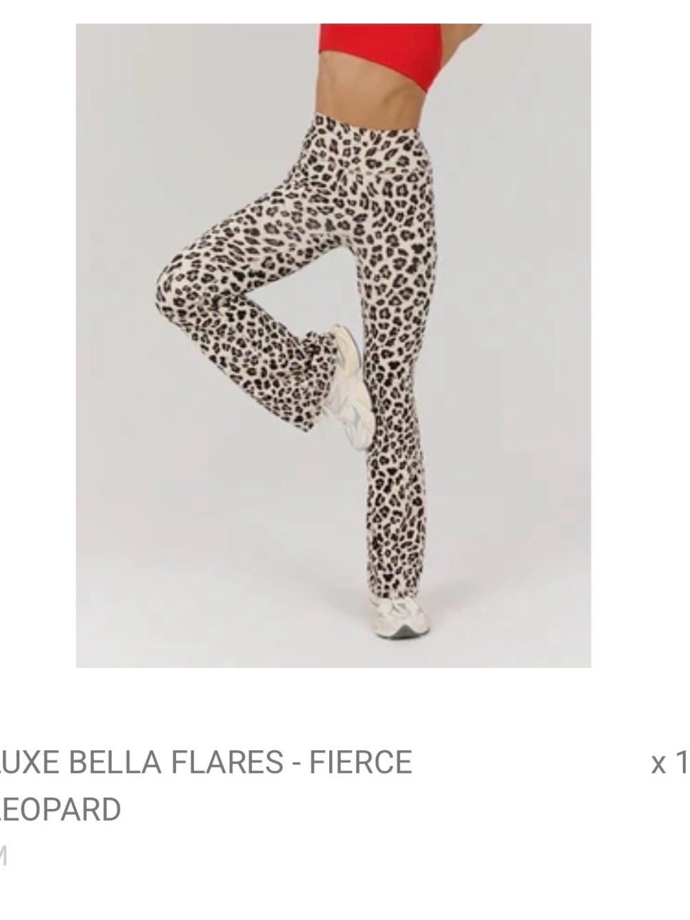 Luxe Bella Flares High-Waist Leopard Print Leggings
